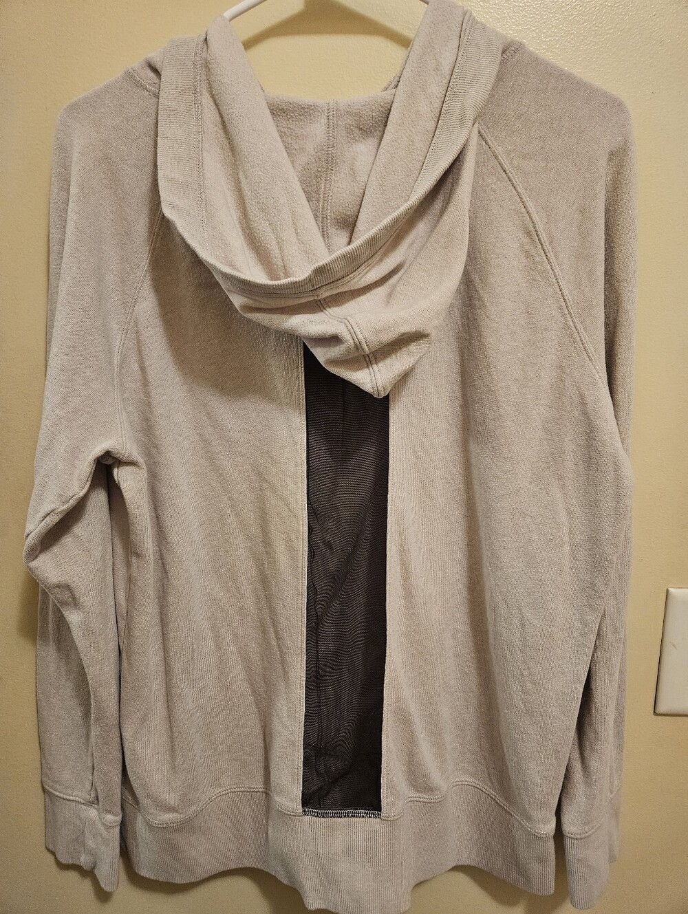Victoria Sport/Victoria Secret; full-zip hoodie; light Taupe/Gray color; large - Picture 8 of 13